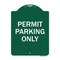 Signmission Designer Series Sign-Permit Parking Only, Green & White Aluminum Sign, 18" x 24", GW-1824-23313 A-DES-GW-1824-23313 - alternate 1